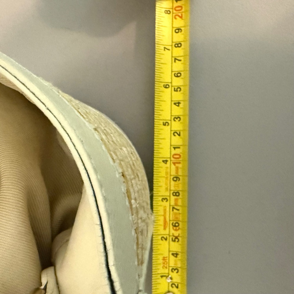Divina Firenze Bucket Bag Women's Medium Cream Good Woven Leather Made in Italy - Picture 10 of 10